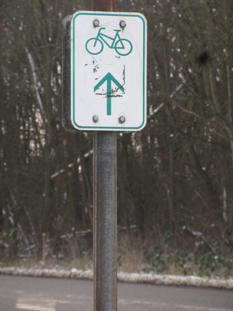 Fahrradweg-Schild